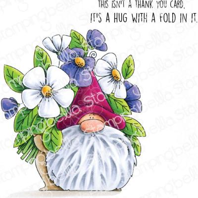 Stamping Bella Cling Stamps - Flowery Gnome